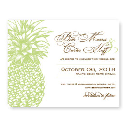 Pineapple Save The Date Cards