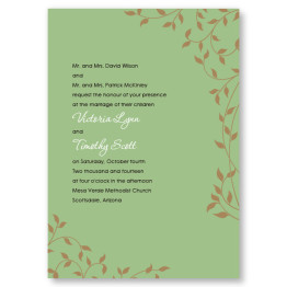 Pretty Vines Wedding Invitations
