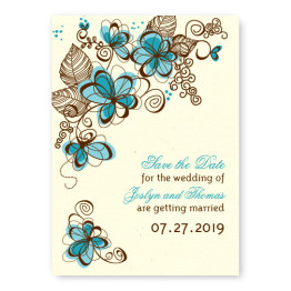 Romance in Bloom Save The Date Cards
