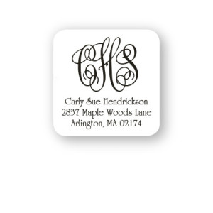 DYO Square Labels - with Monogram