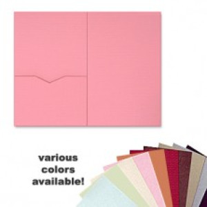 6 x 9 Single Folio Pocket, Various Colors