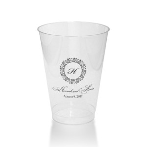 Simple Heart Clear or Frosted Plastic Tumblers