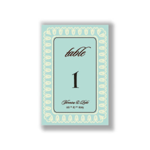 Blooming Border Table Cards