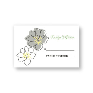 Floral Banner Seating Cards