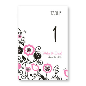Floral Elegance Table Cards