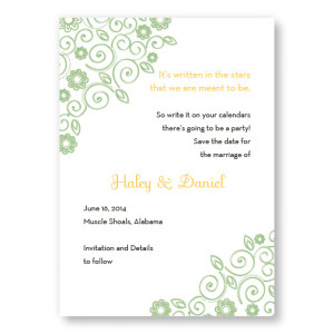 Wedding Bliss Save The Date Cards