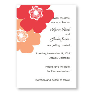 Matchless Beauty Save The Date Cards