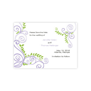 Radiant Vines Save The Date Cards
