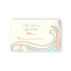 Paisley Perfection Seating Cards