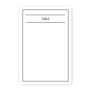 Audrey Table Cards
