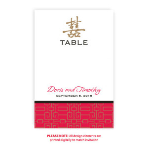 May Table Cards