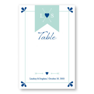 Hearts and Arrows Table Cards