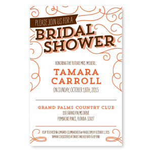 Fanfare Bridal Shower Invitations