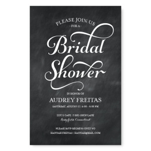 Tweed Bridal Shower Invitations