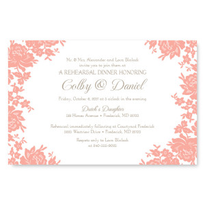 Antique Lace Rehearsal Dinner Invitations