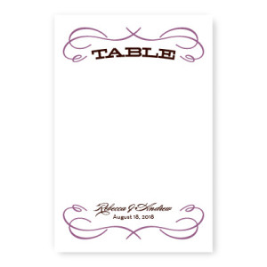 Retro Table Cards