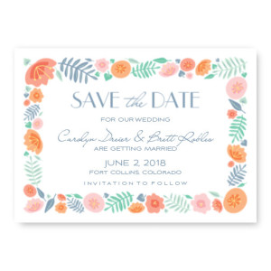 Blossoms Save The Date Cards