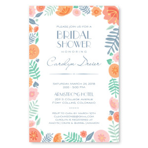 Blossoms Bridal Shower Invitations