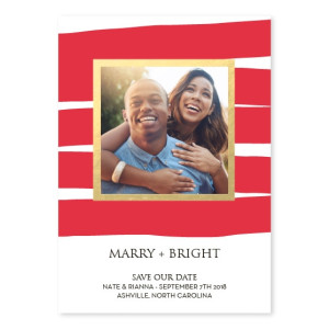 Marry Frame Foil Save The Date Cards