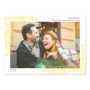 Holiday Joy Photo Save The Date Cards