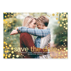 Bubbly Love Photo Save The Date Cards