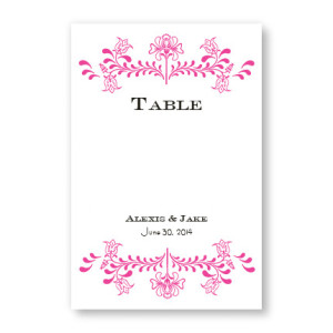 Delicate Touch Table Cards