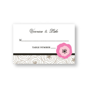 Floral Focus Seating Cards