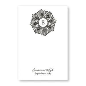 Alluring Initial Table Cards