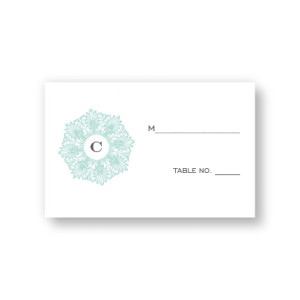 Initial Perfection Seating Cards