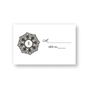 Alluring Initial Seating Cards