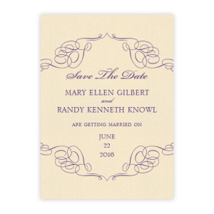 Reese Thermography Save the Date Cards