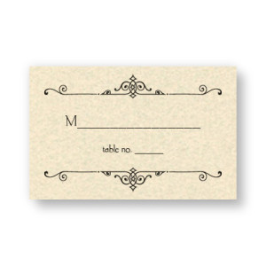 Mara Thermography Seating Cards