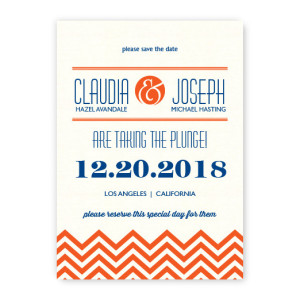 Frances Thermography Save the Date Cards