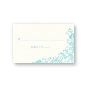 Circled With Love Thermography Seating Cards