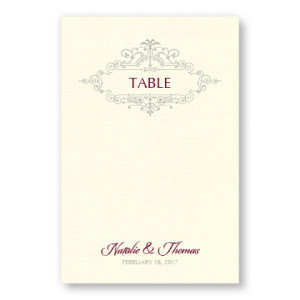 Belle Table Cards