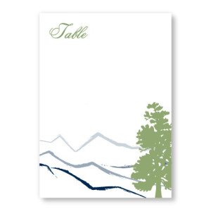 Mountain Table Cards