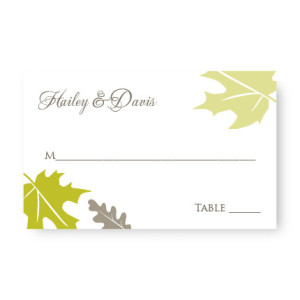 Fall Leaves Seating Cards