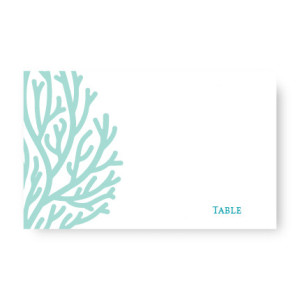 Coral Seating Cards