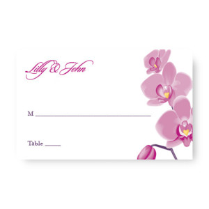 Tropical Orchid Seating Cards