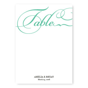 Bella Table Cards