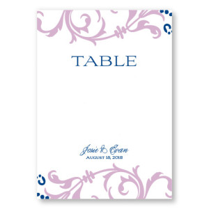Josie Table Cards