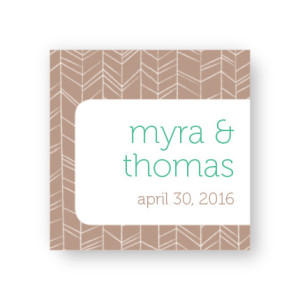 Modern Feather Favor Tags