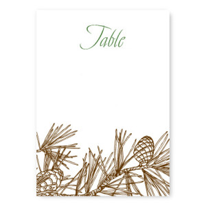 Pine Table Cards