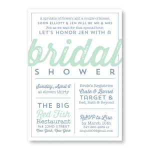 Poster Bridal Shower Invitations