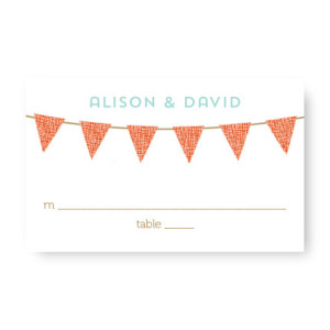 Bunting Seating Cards