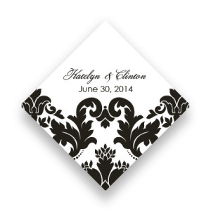Engagingly Damask Favor Tags