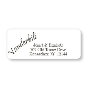 Your Name Is The Design! Address Labels