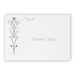 Floral Medallion Thank You Cards