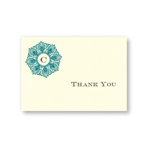 Initial Perfection Thank You Cards