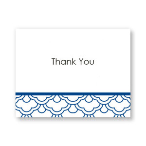 Ornamental Expression Letterpress Thank You Cards